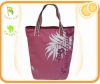 Durable rosy canvas tote bags promotion 2011