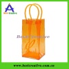 Durable yellow  pvc plastic wine bottle  bag