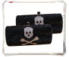 (EB6002) purely handmade shine crystal skull clutch bag for party