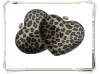 (EB6017) heart shaped leopard clutch bag