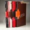 EI-Fashionable Flax PU Back Hard Case Cover For iPad 2 LF-0251