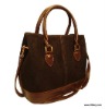 'ESTANCIA' STYLISH HANDBAG WITH LOOPS AND LEATHER FINISHES