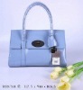 East West Bayswater in in Blue Patent Leather Tote Bag Handbag