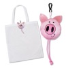 Eco Foldable Shopping Bag - Pig