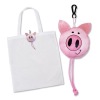 Eco Foldable Shopping Bag - Pig