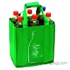 Eco foldable non woven shopping bag/recyclable wine bag