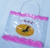 Eco-friendly clear PVC handle bag