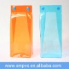 Eco-friendly pvc promotional vinyl bag with button XYL-G026