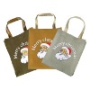 Eco-friendly recyclable Christmas cotton canvas bag