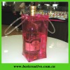 Eco friendly trendy PVC red  wine bottle  bag