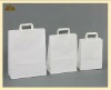 Eco-friendly white Kraft paper bag