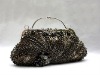 Eden Fringed Evening Bag in Olive