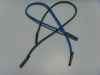 Elastic handle rope with two plastic tipping