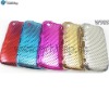 Electronic-plated Shiny Case for Blackberry 8520.Mesh Case for Blackberry (W908)