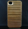 Electroplate Plating Shiny Case for Iphone 4G 4s Hot sale Gold