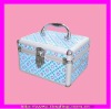 Elegant Blue Decorative pattern Aluminum Makeup Case