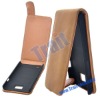 Elegant Leather Flip Case for Samsung i9100(Baby Browm)
