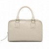 Elegant Synthetic Leather Handbag in White