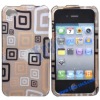 Elegant Two Sides Plastic Hard Case for iPhone 4S/iPhone 4