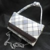 Elegant grid little shoulder bags with multipurpose baldric