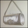 Elegant nice crystal satin ladies popular evening clutch box