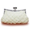 Elegant white evening CLUTCH bag 042