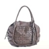 Elegent Fashion Darkbrown Hi-quality PU Handbag and Shoulder Bag HO527-1