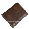 Embossed Cow leather Men Bi-Fold Purse