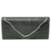 Embossed Faux Crocodie Ladies Clutch Evening Bag / Handbag / Purs