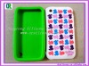 Embossed colorful silicon cover for iphone 3gs
