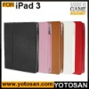 Embossed leather case for iPad 3