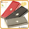 Embossed patent leather wallet pattern