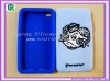 Embossed silicone cartoon case for ipod touch 4