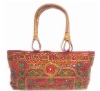 Embroidered Silk Bag,Beach Bag,Ethnic handbag, Fashion Handbag,Designer Bag,Sea Shell Bags,Indian Handmade Bag