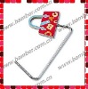 Enamel Handbag Shaped Unfoldable Purse Hook/Bag Hook