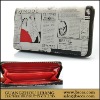 European style printed wallet for women
