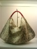 Exotic skin lady tote bag,python skin handbag,fashion handbag,women bag.