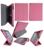 Exquisite Pink Leather Case Cover for iPad 2