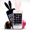 Exquisite rubbit shape silicone mobile phone case