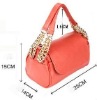 Eye-catching Red shoulder Handbag for Women Cowhide Leather