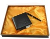 FASHION GENUINE LEATHER ACCESSORIES SPECIAL GIFT SET WITH ELEGANT WALLET