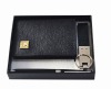 FASHION GENUINE LEATHER GIFT SET WITH ANTI-BACTERIAL WALLET & PEN