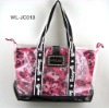 FLOWER TOTE BAG WITH CLEAR PVC