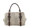 FULL Crocodile Embossed Leather Ladies Shoulder Bag