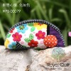 Fabric "Bright flower"  hand made coin purse