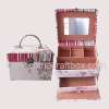 Fabric Jewellery Box with Mirror