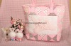 Fabric "Pink Bunny"  hand made handbag kit