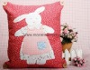 Fabric "Pink Bunny"  hand made pilllow cover