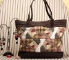 Fabric "Roses in Memory" shoulder bag patchwork DIY kit