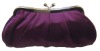 Fabric bag fashion evening bag purple clutch bag